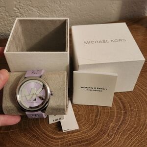 Michael Kors Lilac Watch with Silver Accents NWT